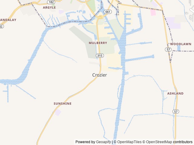 Map of South Houma RV Park location at Houma, LA, United States