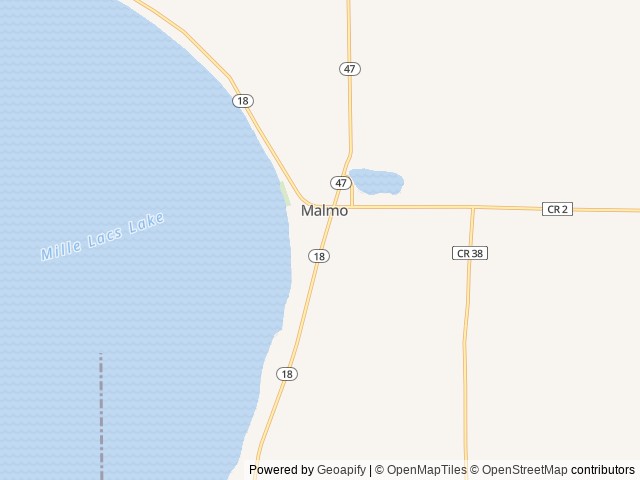 Map of Castaways Resort location at Isle, MN, United States