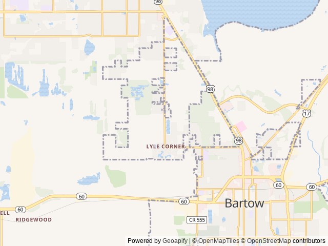 Map for Mark's Camper near Bartow, FL