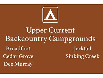 List of campgrounds in the Upper Current District.