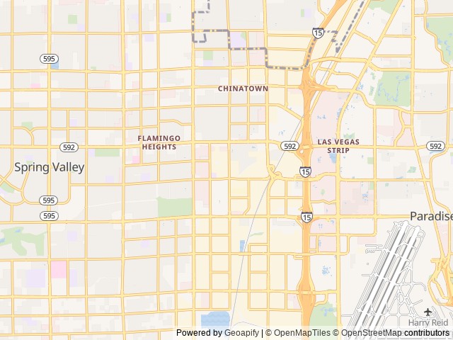 Map for 2022 Gulf Stream 24 ft RV with free private shuttle near Las Vegas, NV