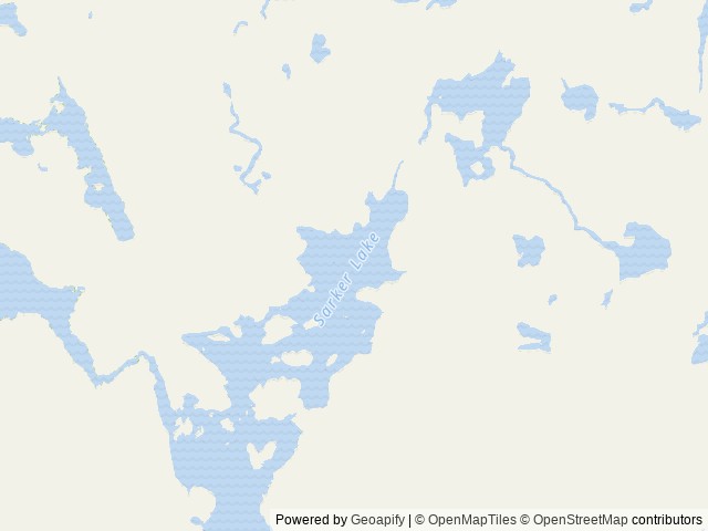 Map of Sarkar Lake Cabin location at Thorne Bay, AK, United States