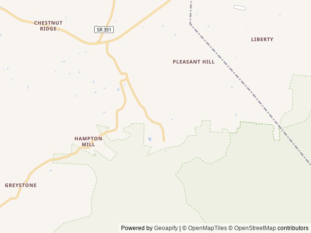 Map of Pebble Mountain Family Campground location at Chuckey, TN, United States