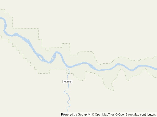Map of Ohara location at Kooskia, ID, United States