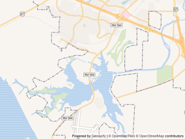Map of San Angelo KOA Holiday location at San Angelo, TX, United States
