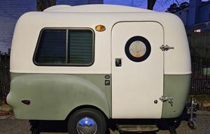 Cozy Green Lima Bean Camper