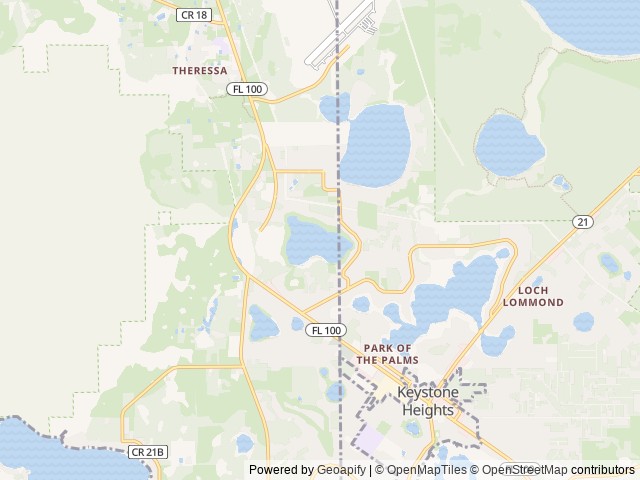 Map for Emalee 2022 Gulfstream 248BH near Keystone Heights, FL