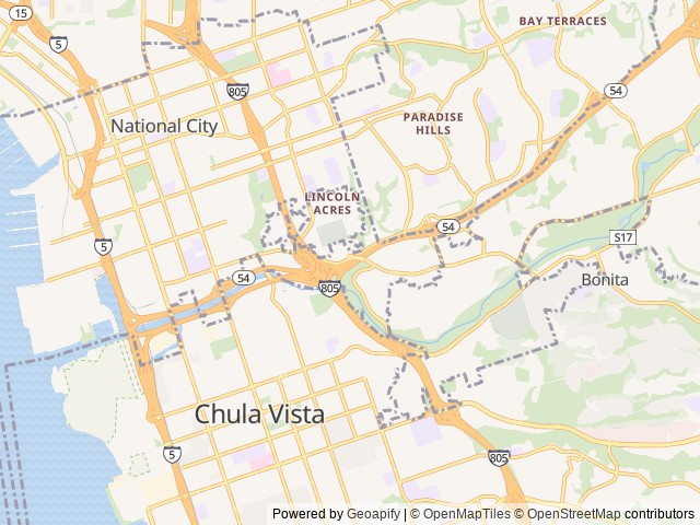 Map for 2022 Grand Design Transcend Xplor 321BH near National City, CA