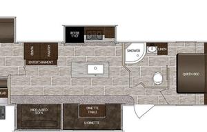 2020 Prime Time LaCrosse 3380IB 3 Slide bunkhouse