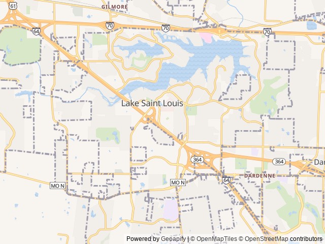 Map for Luxury!  2 Suites, 2 Full Baths, and a Loft! near Lake Saint Louis, MO