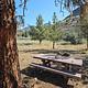 Picnic table at campsite at Donnelly Service Creek River Access Park 