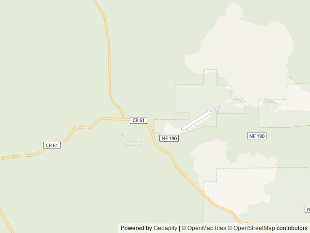 Map of Crescent Creek Campground location at Crescent, OR, United States
