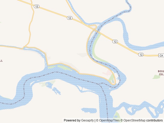 Map of Delta Shores Resort & Marina location at Isleton, CA, United States