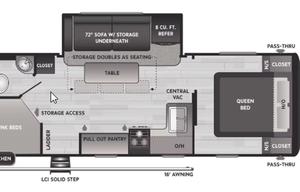 2022 Keystone RV Hideout 25DBWE
