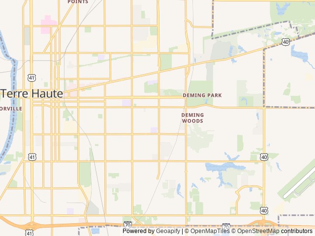 Map for Poppy The Pop Up Camper near Terre Haute, IN