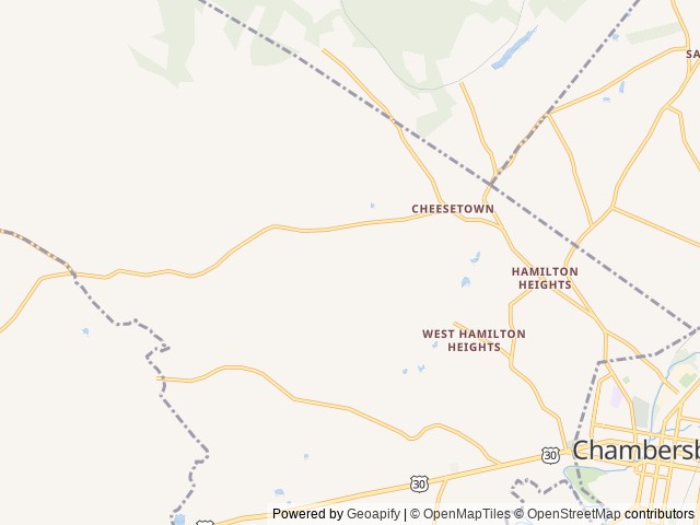 Map for 2021 Forest River RV Cherokee Arctic Wolf 321BH near Chambersburg, VA