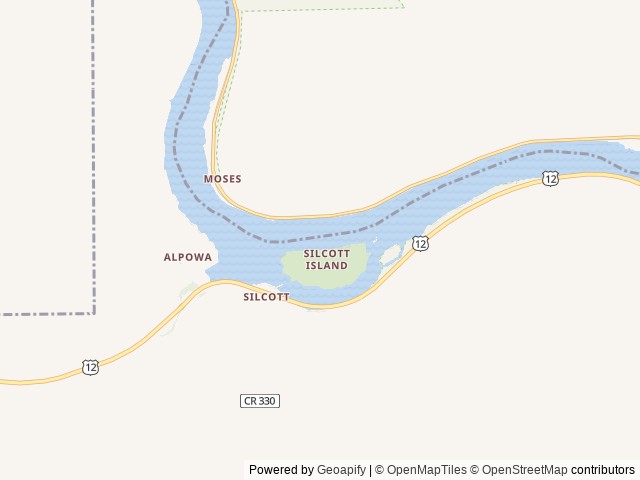Map of Chief Timothy Campground location at Clarkston, WA, United States