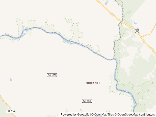 Map of Rappahannock River Campground location at Richardsville, VA, United States