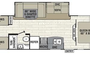 Quad Bunk Pet Friendly Coachmen RV Freedom Express 29SE