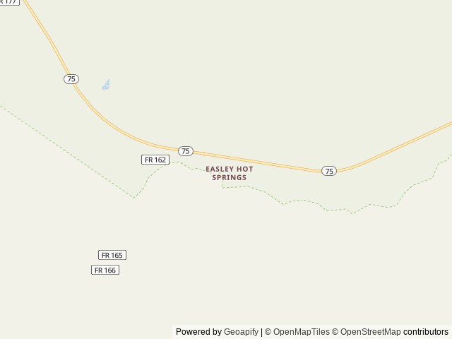 Map of Easley Campground location at Stanley, ID, United States