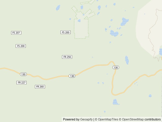 Map of Snow Survey Cabin location at Saratoga, WY, United States