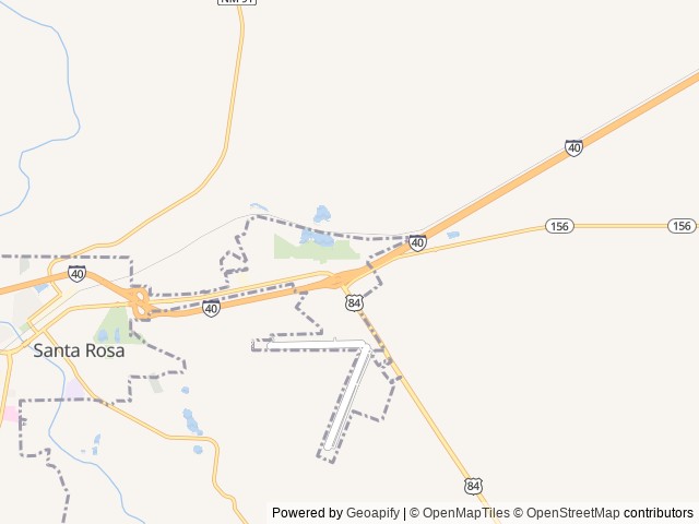 Map of Love's RV Hookup-Santa Rosa NM 285 location at Santa Rosa, NM, United States
