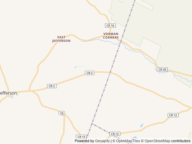 Map of Little Lake Campground location at Jefferson, NY, United States