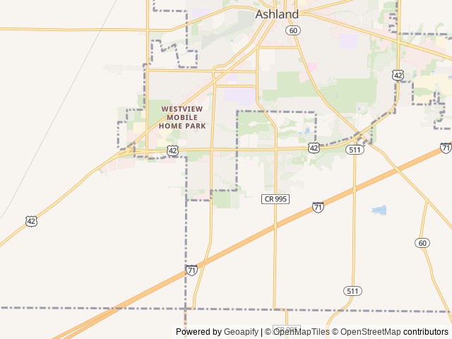 Map for 2011 Little Guy Worldwide Little Guy 5-Wide near Ashland, OH