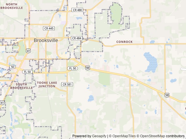 Map of River Oaks location at Brooksville, FL, United States