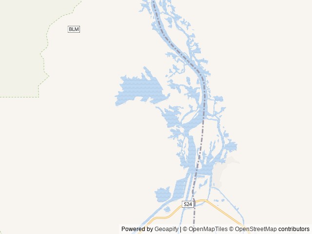 Map of T.k. Jones Campground and Boat Launch location at Yuma, AZ, United States