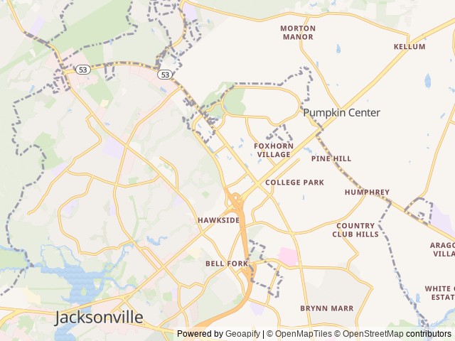 Map for 2018 Heartland Mallard 33 near Jacksonville, NC