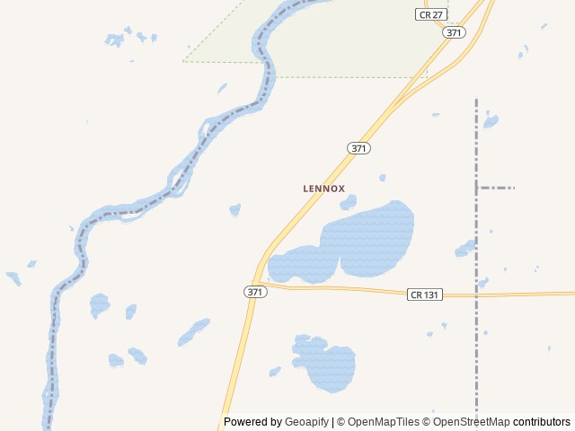 Map of Crow Wing Lake Campground location at Brainerd, MN, United States