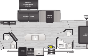 2022 Keystone RV Bullet 330BHS, two-room, two a/c, 1.5 bath