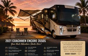 Luxury 2021 Coachmen Encore 355DS | Washer & Dryer