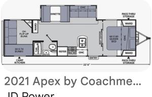 2021 Coachmen Apex Ultra-Lite 289TBSS Bunk House