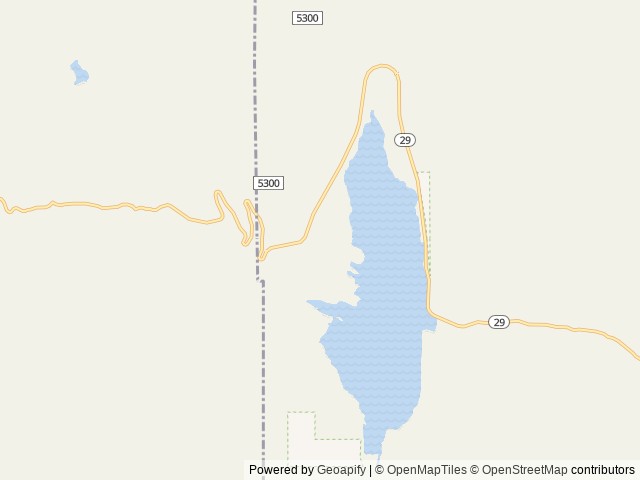 Map of Joes Valley Reservoir location at Ferron, UT, United States