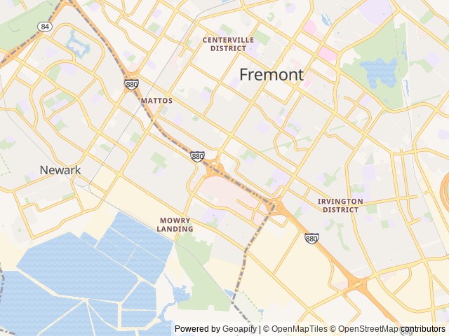 Map for 2022 Winnebago View 24J - Mercedes Benz Diesel near Newark, CA