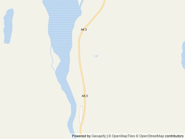Map of K'esugi Ken Campground location at Trapper Creek, AK, United States