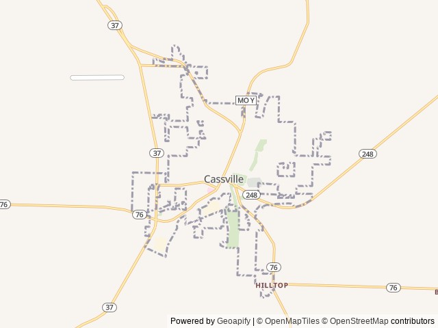 Map for 2024 Keystone RV Hideout Single Axle 175BH near Cassville, MO