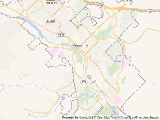 Map of River Trail Cottages & RV Park location at Kerrville, TX, United States