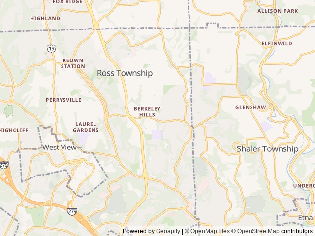 Map for 2005 areolite 26qb near Pittsburgh, PA