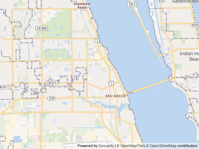 Map for 2024 Forest River RV - Vibe 34BH near Melbourne, FL