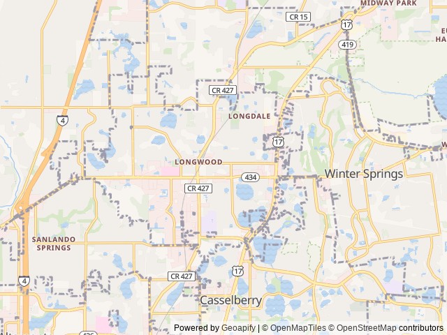 Map for Comfort Standard | Orlando near Longwood, FL