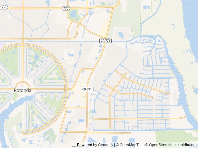 Map of Cabana Bay RV Resort location at Placida, FL, United States