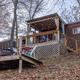 Red Roof Retreats - Little Moon Tiny Lakeside Cabin, exterior view - Lake of Egypt - Goreville, IL