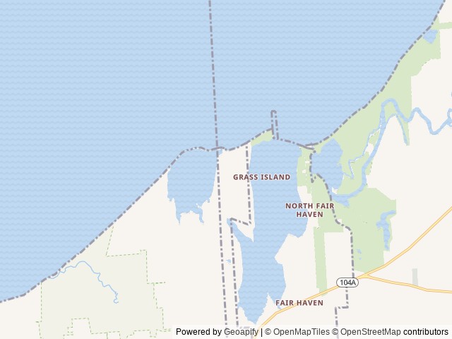 Map of Shady Shores RV Resort & Campground location at Sterling, NY, United States