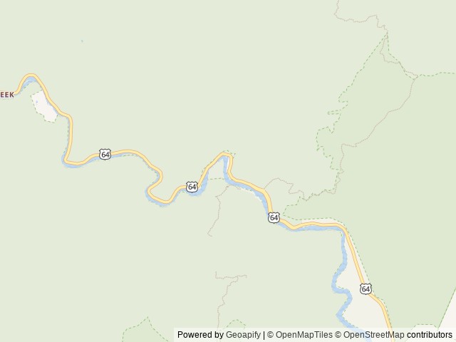 Map of Thunder Rock Campground location at Benton, TN, United States