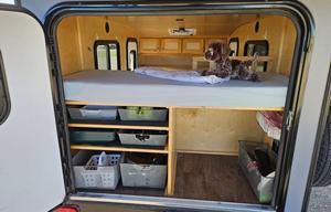 Off-Grid Teardrop Trailer Camper with Rooftop Tent