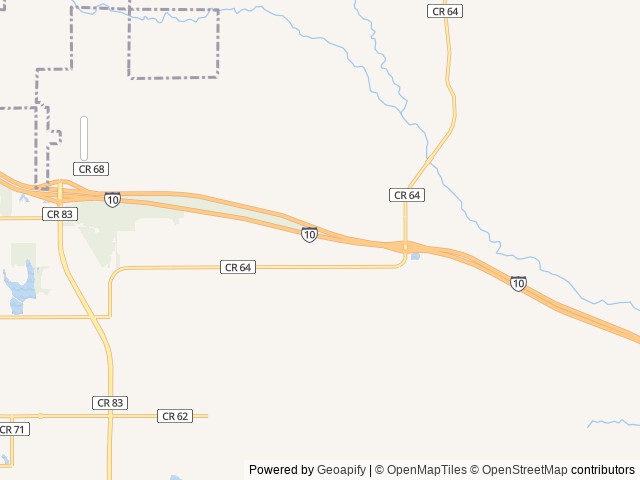 Map of Hilltop RV Park location at Robertsdale, AL, United States