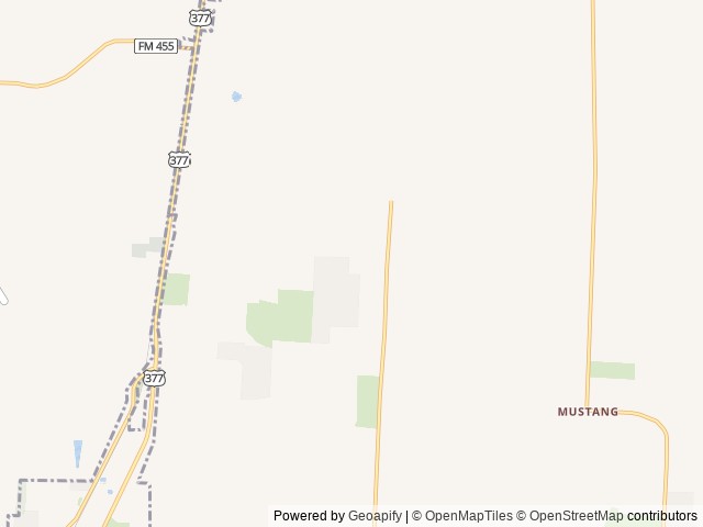Map of Waggin' Tail Ranch RV Park location at Pilot Point, TX, United States